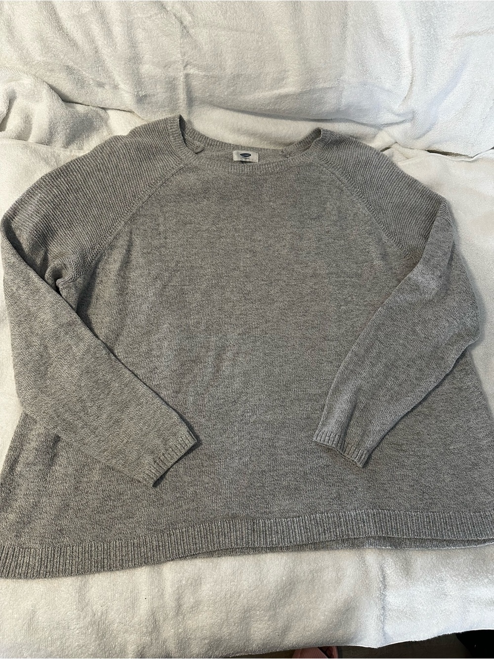 Old navy Relaxed Gray Crewneck Sweater - Casual Everyday Knit